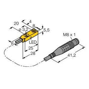 Turck - Induktiver Näherungsschalter Sensor BI2Q5.5AP6X0.3PSG3M induktiv