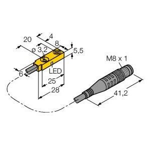 Turck - Induktiver Näherungsschalter Sensor BI2Q5.5AP6X0.3PSG3M induktiv