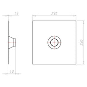 Kaiser - Zubehör/Ersatzteile für Dose/Gehäuse für Montage in der Wand/Decke Rohrmanschette 9059-51