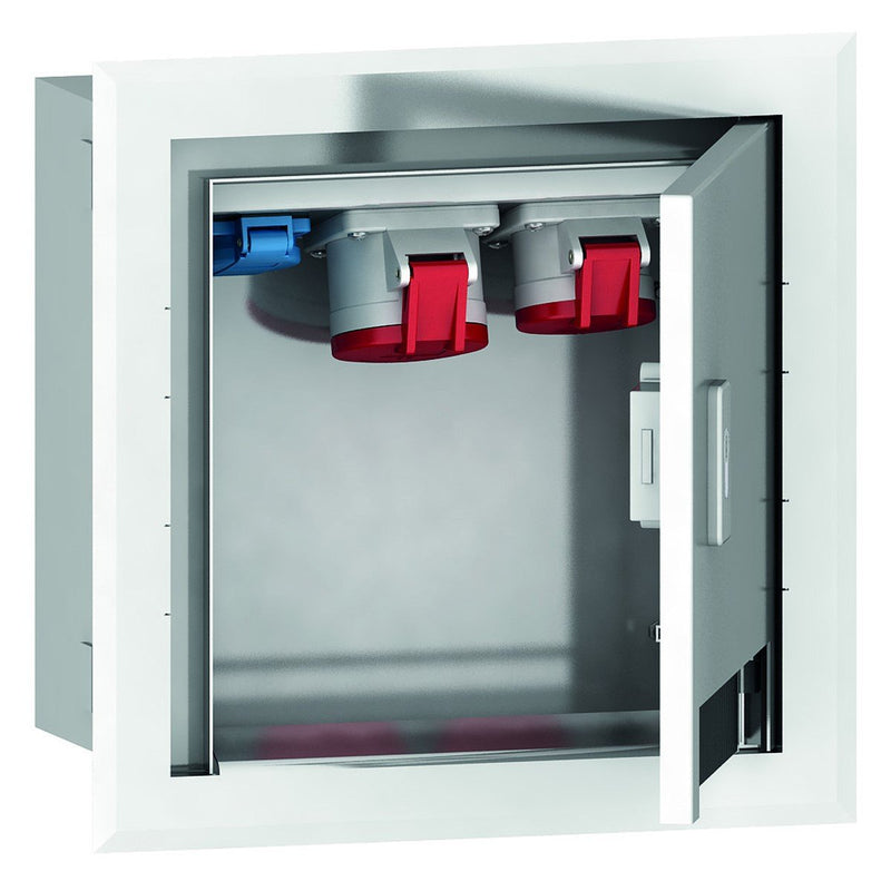 Bals Elektrotech - CEE-Steckdosen-Kombination (IEC 60309) Unterputz-Gehäuse 560509 aus Edelstahl V2A