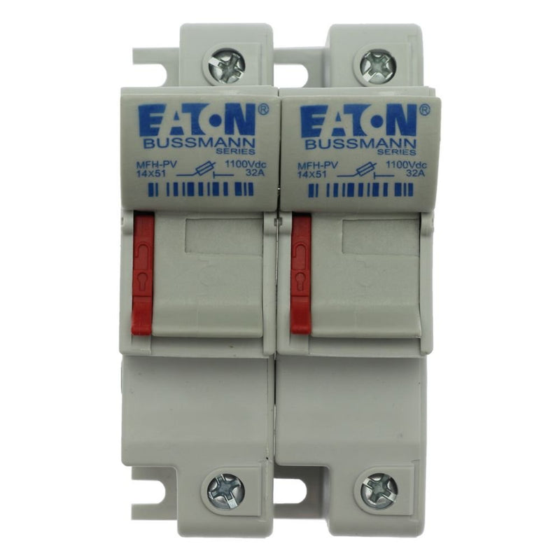Eaton - Halter für zylindrische Sicherung Sicherungshalter 32A 1500V 2P 14x51 #CHPV142U superflink 2polig − 3 Stück