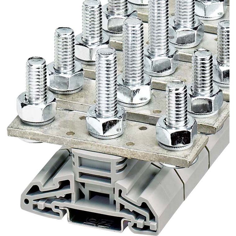 Phoenix Contact - Durchgangs-Reihenklemme Hochstrom-Verbinder HV M10/2 − 10 Stück