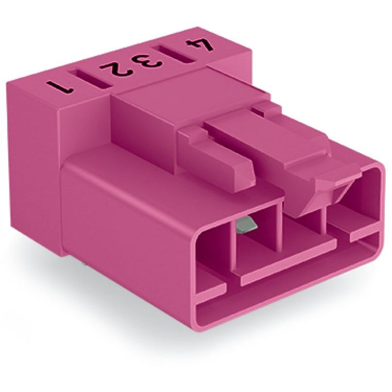 WAGO - Leiterplattensteckverbinder Stecker für Leiterplatten 890-894/011-000 4-polig,pink − 50 Stück