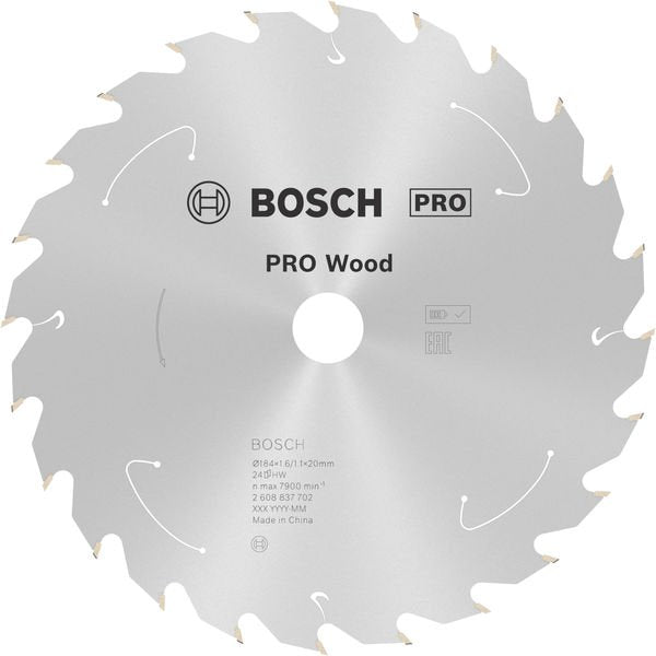 Bosch - Kreissägeblatt PRO Wood cordless 2608837702 Kreissägeblatt 184 x