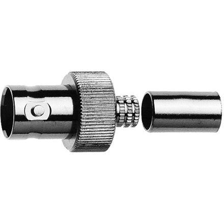 Telegärtner - Koax-Steckverbinder BNC-Kabelbuchse 100023546 75Ohm cr/cr − 5 Stück