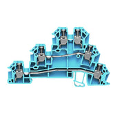 Weidmüller - Initiator/Aktor-Reihenklemme Klemme DLD 2.5 BL Schraubansch.,2.5mm² − 50 Stück