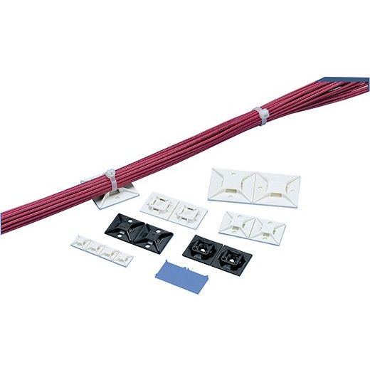 Panduit - Befestigungssockel und -element für Kabelbinder Kabelbinder ABM2S-AT-C0 HiTmp,Adh,1inch,WRBL − 500 Stück