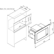 Amica - Mikrowellengerät EB-Mikrowelle m. Grill EMW 13184 E 1000/800W