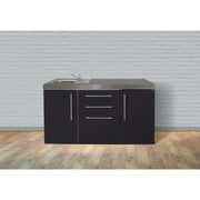 Stengel - Mini-Küche Miniküche Premiumline MPGSSM160GSBli Schwarz matt