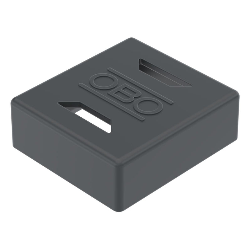 OBO Bettermann Vertr - Zubehör/Ersatzteile für regenerative Energieerzeugung Endkappe für Trägerprofil EK 45 S 44x49x16 PE sw  − 20 Stück