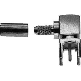 Telegärtner - Koax-Steckverbinder Kabelwinkelanschluss 100021316 f.Gedr.Sch.(RG316/U) − 5 Stück