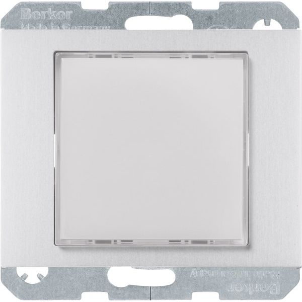 Berker - Info-Lichtsignal für Installationsschalterprogramme LED-Signallicht weiß 29537003 alu matt lackiert
