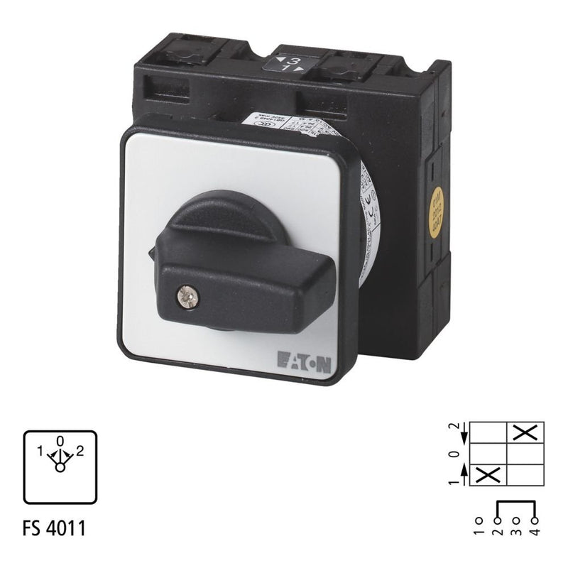 Eaton - Lastschalter Umschalter T3 32A Einbau T3-1-8214/E tastend 0-Stellung