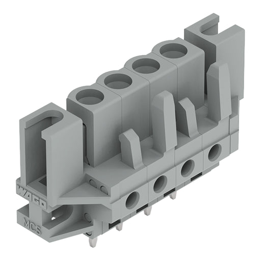 WAGO - Leiterplattensteckverbinder THT-Federleiste gerade 232-134/047-000 Rastermaß 5mm,grau − 50 Stück