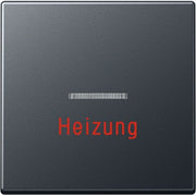 Jung - Abdeckung/Bedienelement für Installationsschalterprogramme Wippe Heizung Notschalter A 590 BF H ANM anthrazit matt