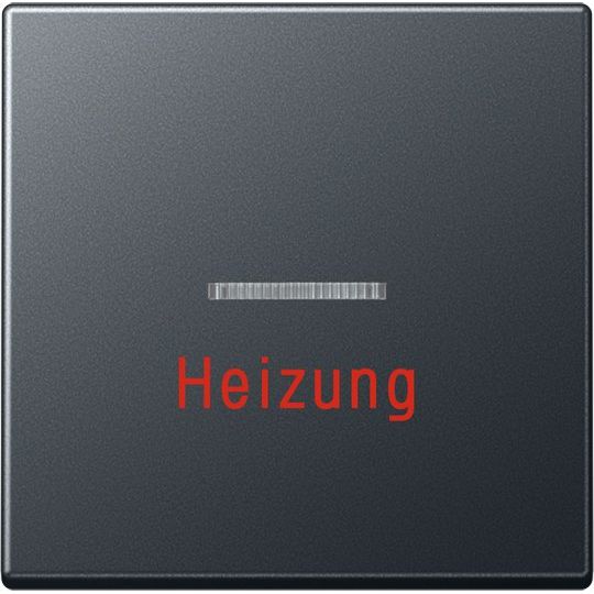 Jung - Abdeckung/Bedienelement für Installationsschalterprogramme Wippe Heizung Notschalter A 590 BF H ANM anthrazit matt