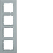 Berker - Abdeckrahmen Glasrahmen 10146414 4fach
