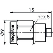 Telegärtner - Abschlusswiderstand SMA-Abschlusswiderstand 100024780 (M)AU, 1W,23dB,6GHz