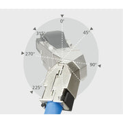 Metz Connect - Modularer Steckverbinder RJ45 Stecker Cat.6A 130E405042-E Kabelzuführ.360 Grad − 1 Stück