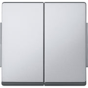 Merten - Abdeckung/Bedienelement für Installationsschalterprogramme Wippe alu 343560 für Serienschalter