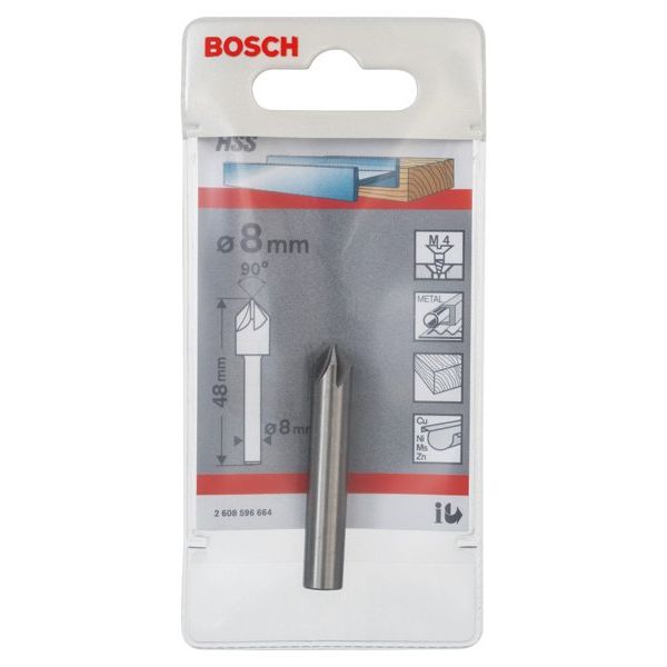 Bosch - Versenkbohrer PRO Steel HSS Kegelsenker, 2608596664 8 x 48 mm, M4