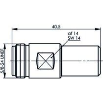 Telegärtner - Abschlusswiderstand N-Abschlusswiderstand (F) 100024166 50Ohm,1W,2Proz.,6GHz