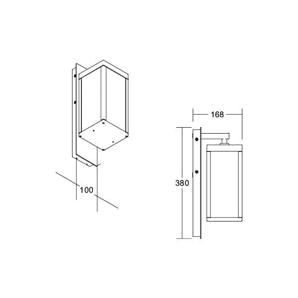 Brumberg Leuchten - Decken-/Wandleuchte LED-Wandleuchte 65171103 3000K, graphit