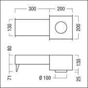 Zumtobel Group - Mechanisches Zubehör/Ersatzteile für Leuchten Betoneingießgehäuse PANOS INF/ #60800818