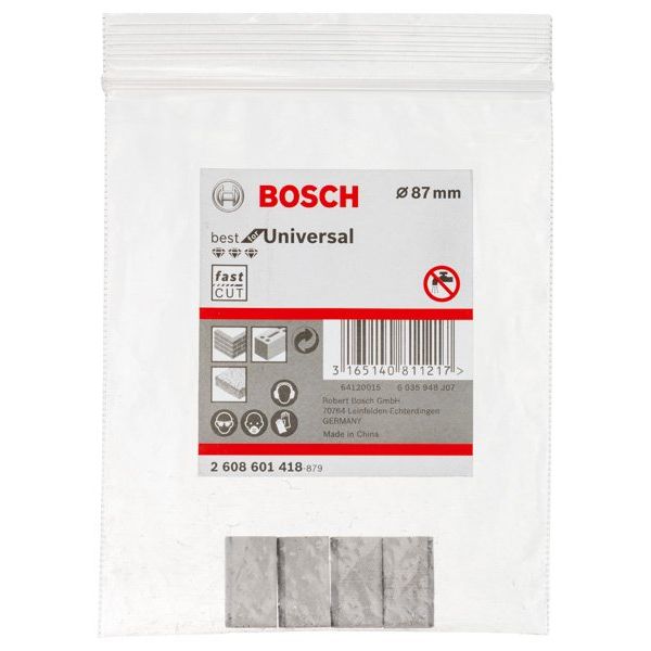 Bosch - Bohrkrone Segmente für PRO 2608601418 (VE4) Trockenbohrkrone 87
