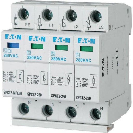 Eaton - Überspannungsableiter für Energietechnik/Stromversorgung Überspannungsableiter SPCT2-280-3+NPE steckbar