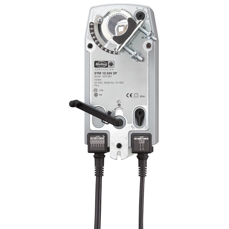 Helios Ventilatoren - Elektromotor Klappen-Stellmotor STM 10 24V 2P 10Nm, 24VDC, IP54