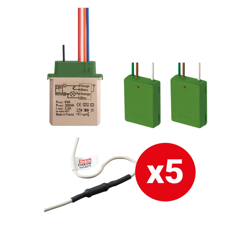 Grothe - Funkempfänger Funk-Set KITRADIOVARVVP Dimmer Zwei-Fach