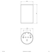 EVN Lichttechnik - Downlight/Strahler/Flutlicht P-LED Deckenanbauleuchte C 541511202 anth 230V 12W 3000K IP54