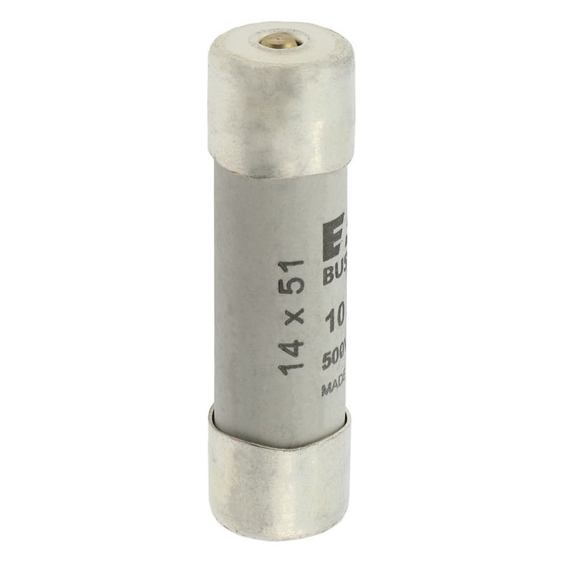 Eaton - Zylindrische Sicherung Sicherungseinsatz Nieders. CYL GG 14,#C14G10S 10A AC 500V 120kA − 10 Stück