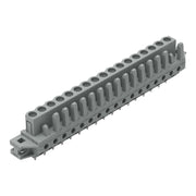 WAGO - Leiterplattensteckverbinder THT-Federleiste gerade 232-147/031-000 Rastermaß 5mm,grau − 10 Stück