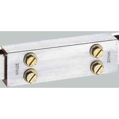 Wöhner - Sammelschienenverbinder Längsverbindung 01829 Schienen-.L=150 − 3 Stück