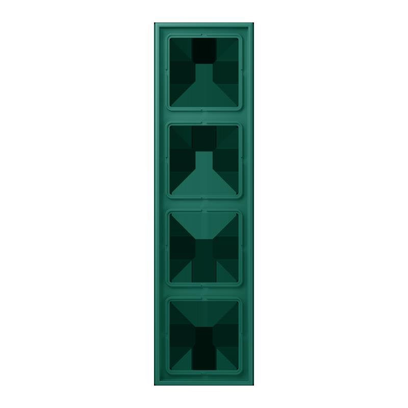 Jung - Abdeckrahmen Rahmen 4-fach LC 984 216 vert anglais