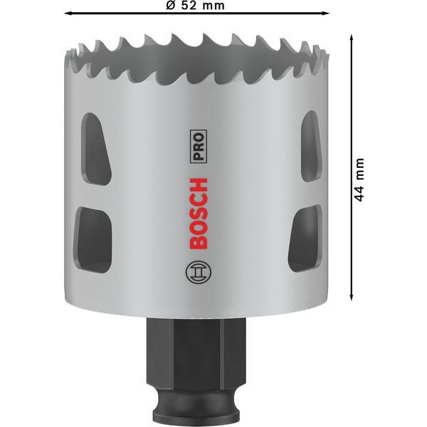 Bosch - Lochsäge PRO Multi Material PC Plus 2608594389 Lochsäge, 52 mm