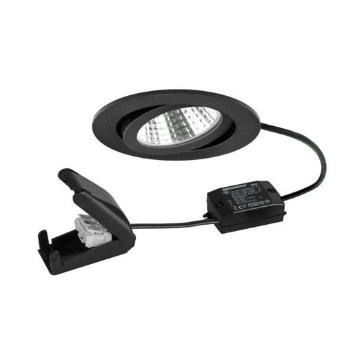 Brumberg Leuchten - Downlight/Strahler/Flutlicht LED-Einbaustrahler 230V 38463183 3000K, sw
