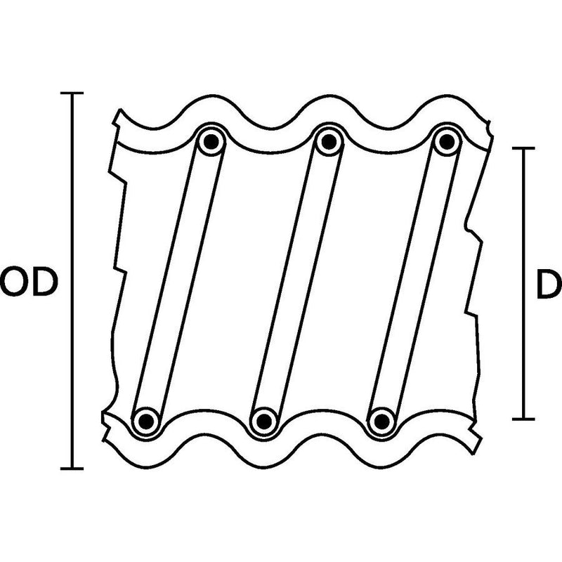 HellermannTyton - Kunststoff-Schutzschlauch Wellschlauch FG14 − 10 Meter