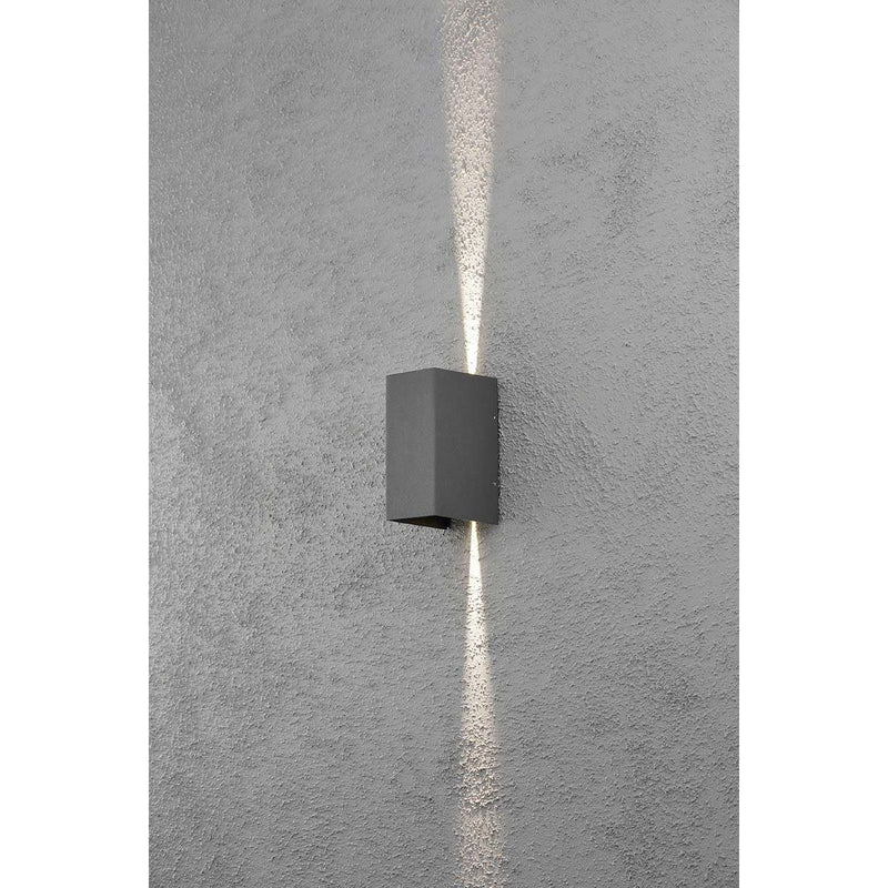 Gnosjö Konstsmide AL - Decken-/Wandleuchte LED-Wandleuchte anth/alu 7940-370 Lichtaustr.verstellb
