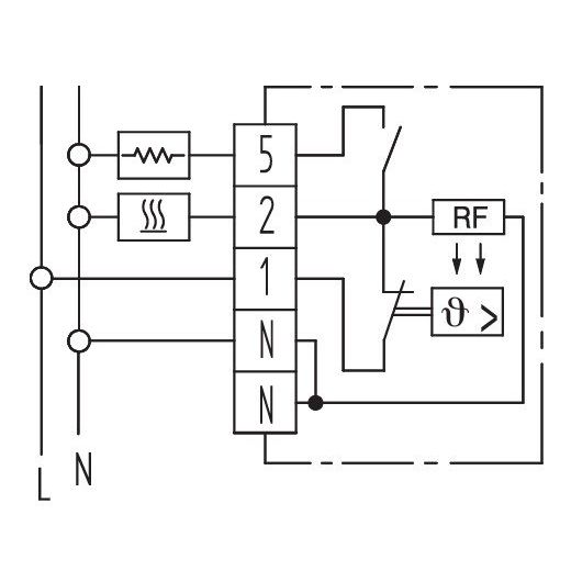 Eberle Controls - Raumthermostat/Uhrenthermostat Raumtemperaturregler RTR-E 3585