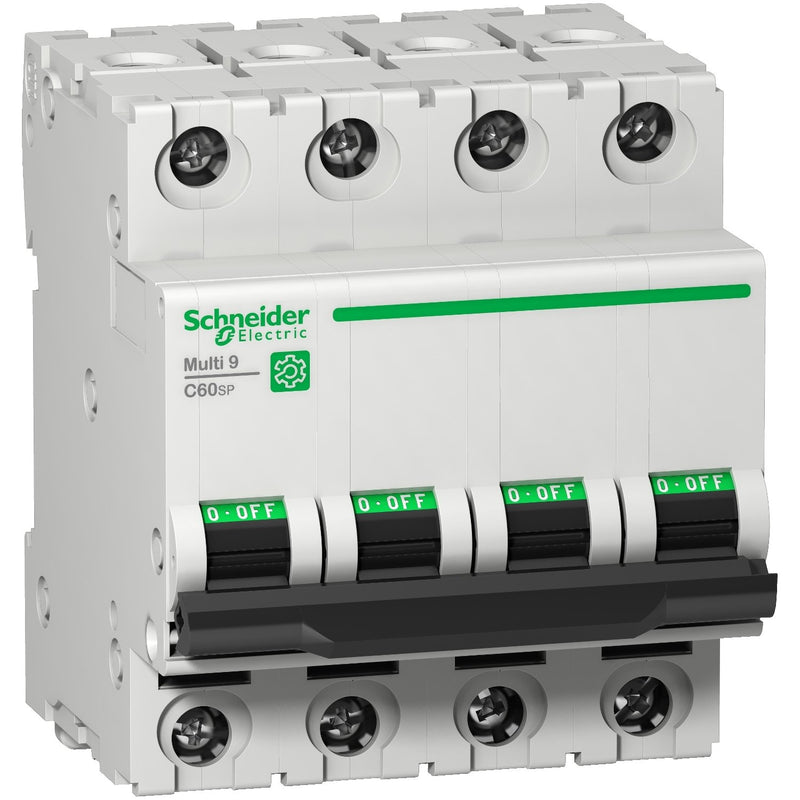 Schneider Electric - Leitungsschutzschalter LS-Schalter Multi 9 OEM M9F23402 C60SP 4-pol 2A 10kA − 3 Stück