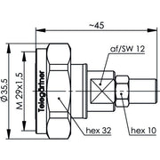 Telegärtner - Koax-Steckverbinder 7-16-Kabelstecker 100024420 50Ohm G1 G5 G6