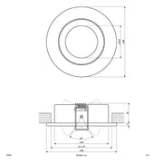 EVN Lichttechnik - Downlight/Strahler/Flutlicht NV EB-Leuchte 505 014 50W 12V GX5,3