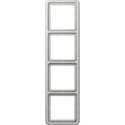 Jung - Abdeckrahmen Rahmen 4-fach lgr CD 584 LG waage/senkrecht
