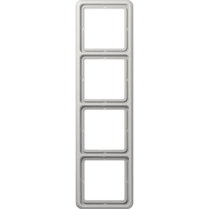 Jung - Abdeckrahmen Rahmen 4-fach lgr CD 584 LG waage/senkrecht