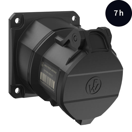 Walther Werke - CEE-Anbausteckdose (IEC 60309) CEE NEO Anbaudose schräg FW531307CC 32A 3P 7h IP54