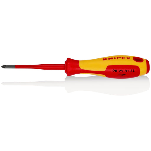 Knipex - Kreuzschlitz-Schraubendreher Schraubendreher Slim 98 25 01 SL für Pozidriv 187mm