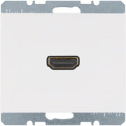Berker - Einsatz/Abdeckung für Kommunikationstechnik Steckdose High Definition 3315437009 90Grad polarws gl